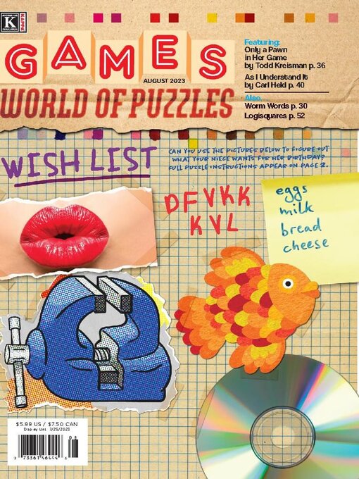 Title details for Games World of Puzzles by Kappa Publishing Group, Inc. - Available